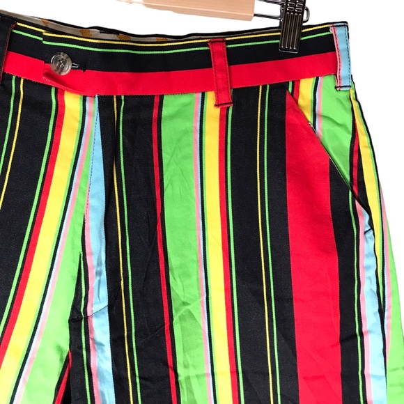 Loudmouth Golf Shorts Vertical Stripes Multicoloured Cotton Blend Men’s Waist 32 - Picture 3 of 9